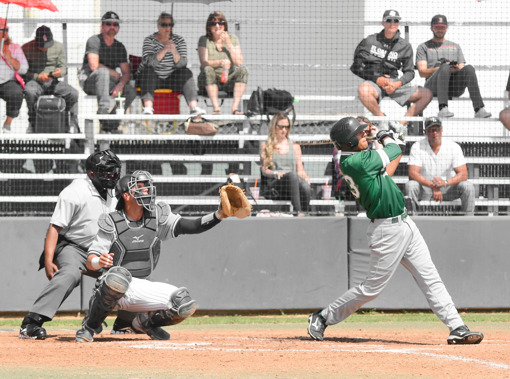 Freshman Elias Maldonado hit a double and singled five times in the Allan Hancock Spring Baseball Tournament April 11-13. (Photo by Tadzio Garcia)