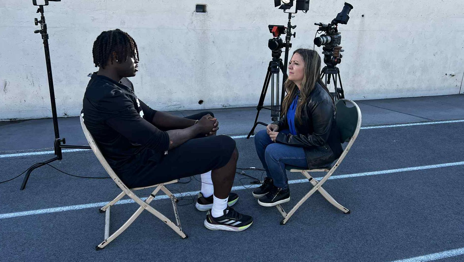 Stud DE Chukwuemeka Sits Down with CBS LA