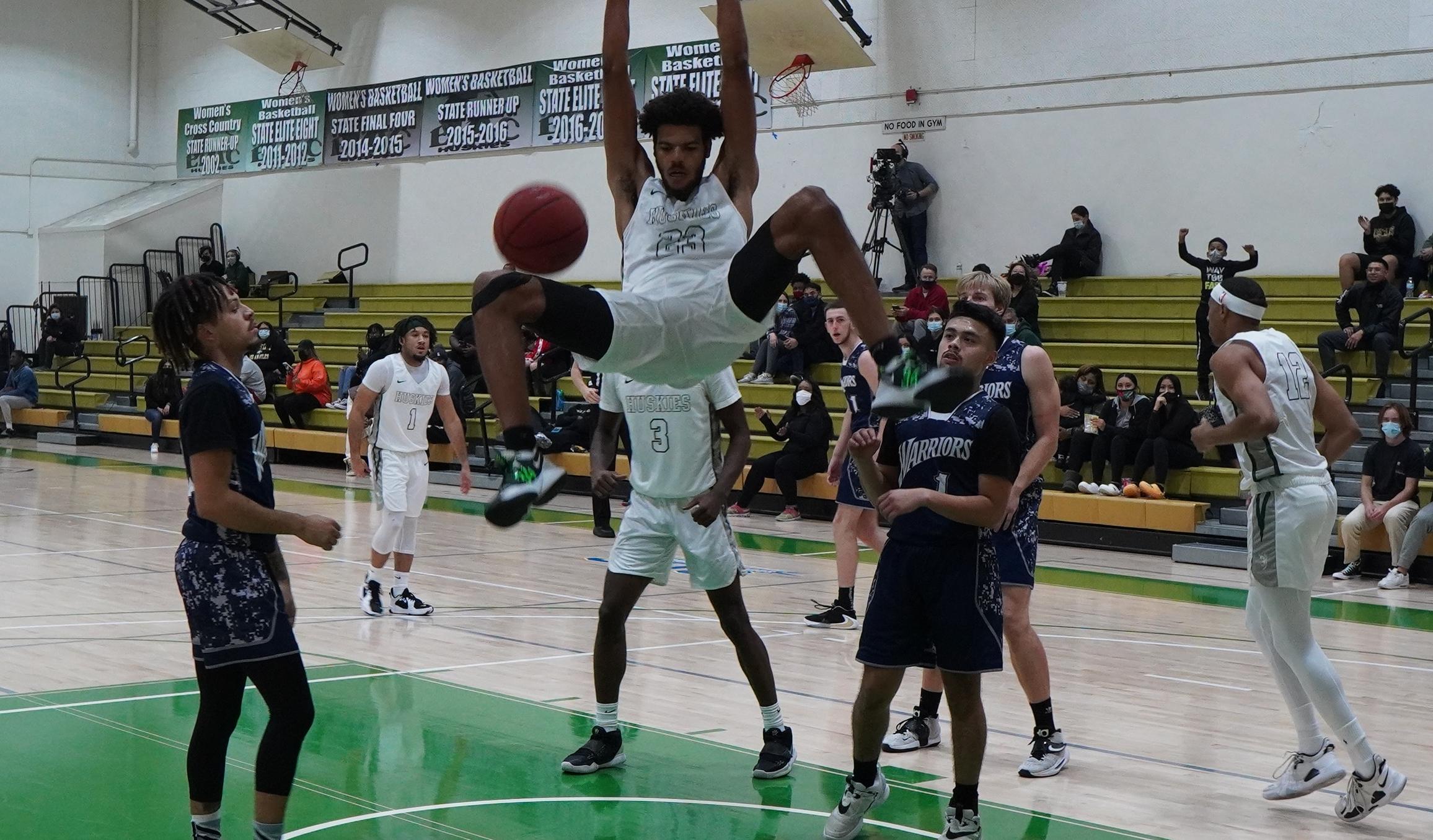 Huskies Crush Warriors in Home Debut
