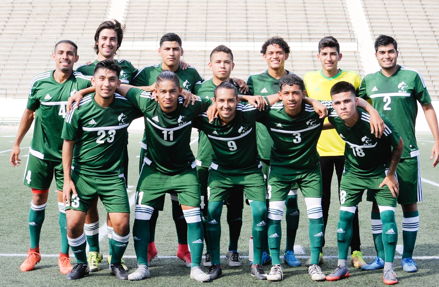 The East Los Angeles College men's soccer team defeats Pasadena City College 3-1 and moves into first place in the South Coast Conference race. (photo by Tadzio Garcia)
